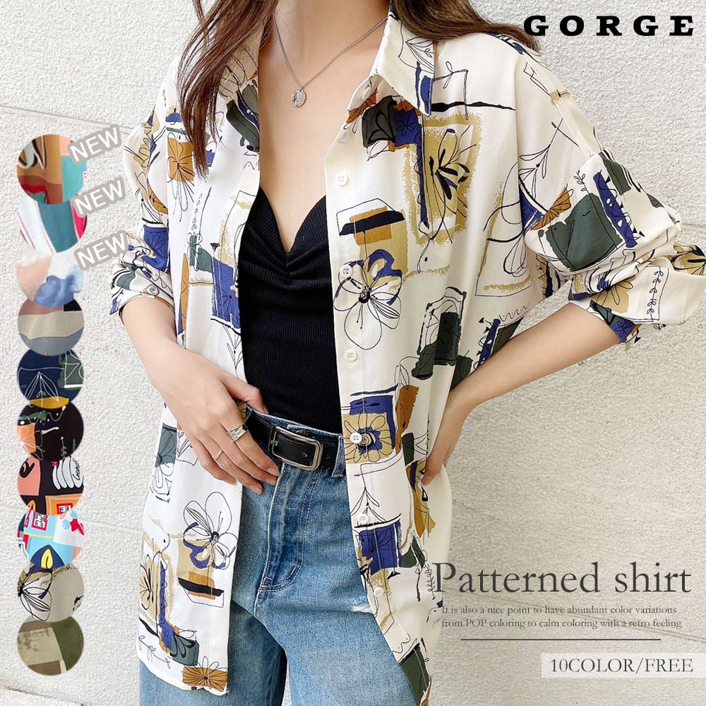 柄シャツ[品番：GORW0005881]｜GORGE （ゴージ）のレディース