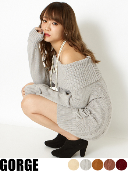 トップス ケーブルニット オフショルダー 品番 Gorw Gorge ゴージ のレディースファッション通販 Shoplist ショップリスト