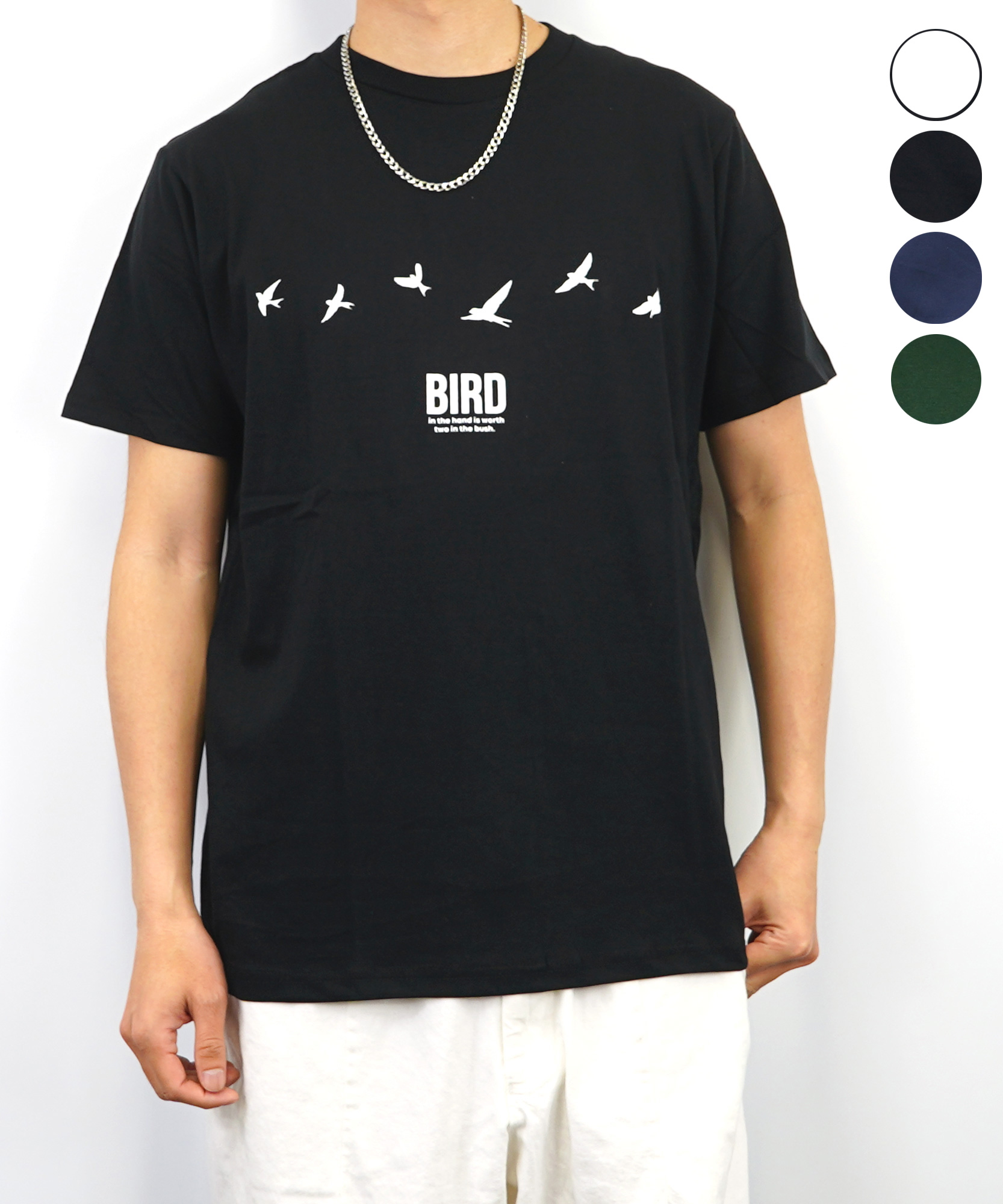 トリ Tシャツ アニマル プリント 半袖 Tシャツ BIRD[品番：GRVK0002216