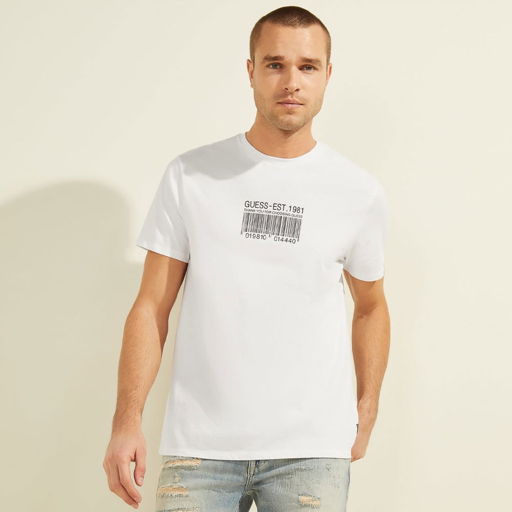 [GUESS] Barcode Logo Tee[品番：GUEW0006822]｜GUESS