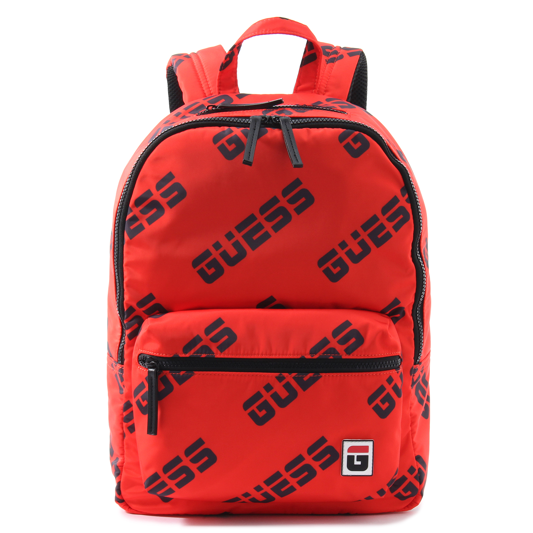GUESS めずらしい ゲス ？デザインリュックサック レッド 赤