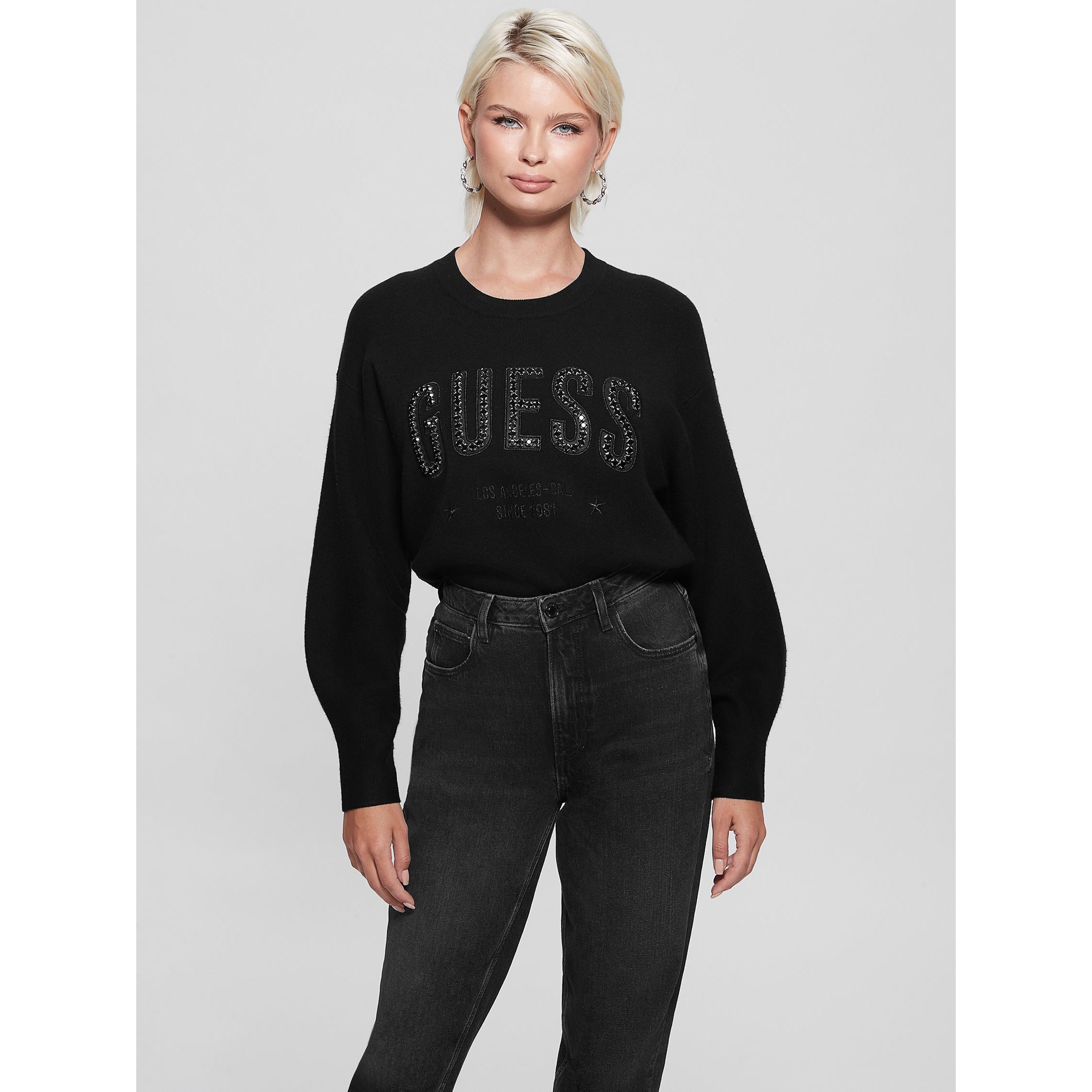 [GUESS] Estelle Logo  Sweater[品番：GUEW0007799]｜GUESS【WOMEN】（ゲス）のレディースファッション通販｜SHOPLIST（ショップリスト）