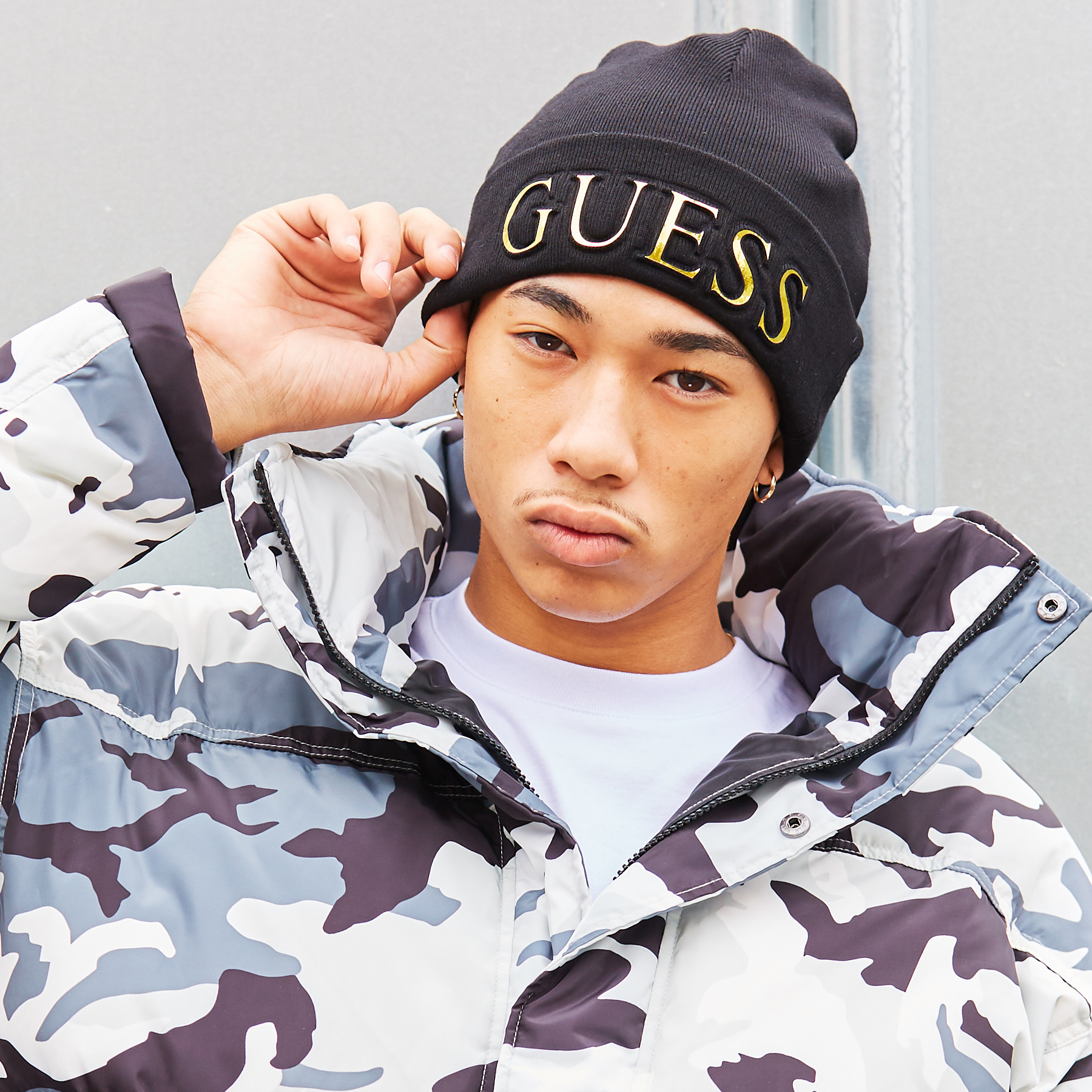 [GUESS] LOGO BEANIE[品番：GUEW0002511]｜GUESS【MEN