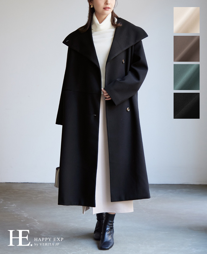 エピヌfeminine fur collar long coat 激安スーパー nishiedenim.jp