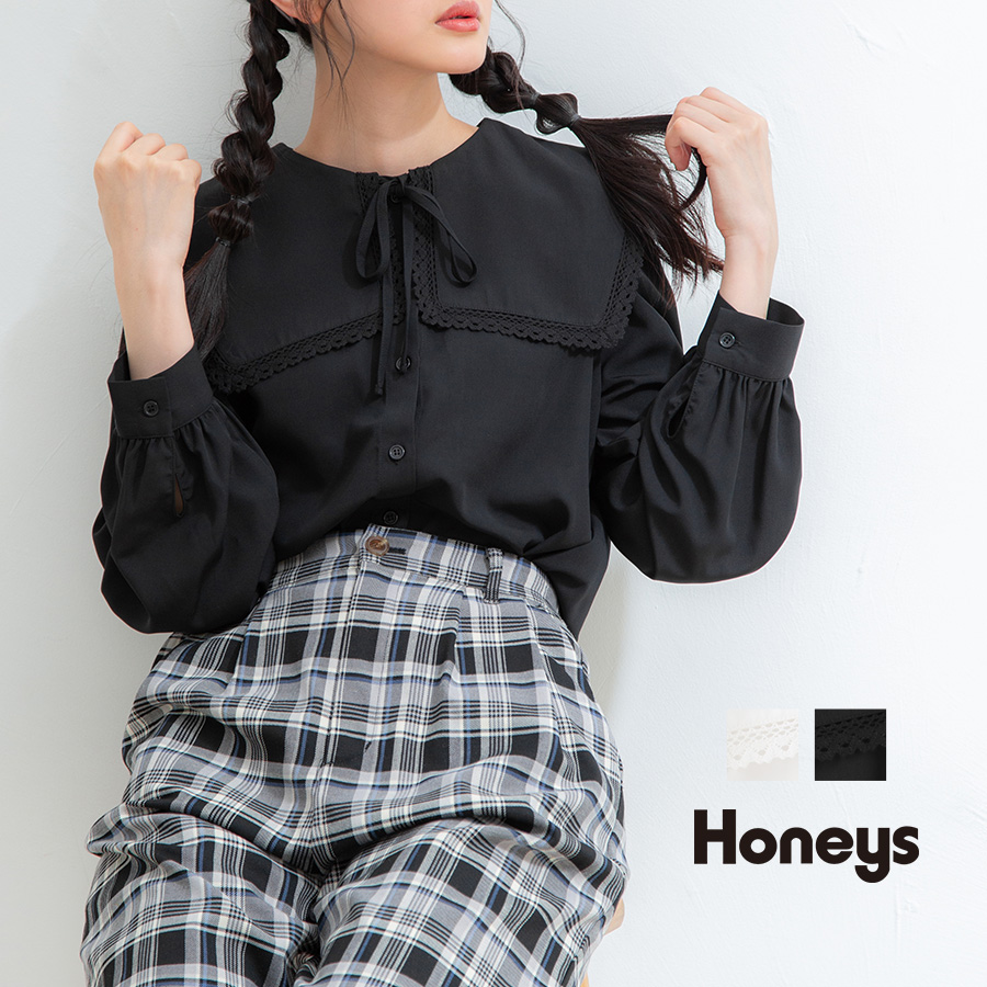 トップス ブラウス 長袖[品番：HNSW0006032]｜Honeys（ハニーズ）のレディースファッション通販｜SHOPLIST（ショップリスト）