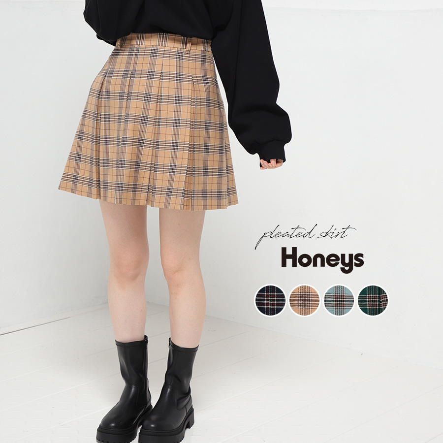 ボトムス ミススカート プリーツ[品番：HNSW0006236]｜Honeys（ハニーズ）のレディース ファッション通販｜SHOPLIST（ショップリスト）