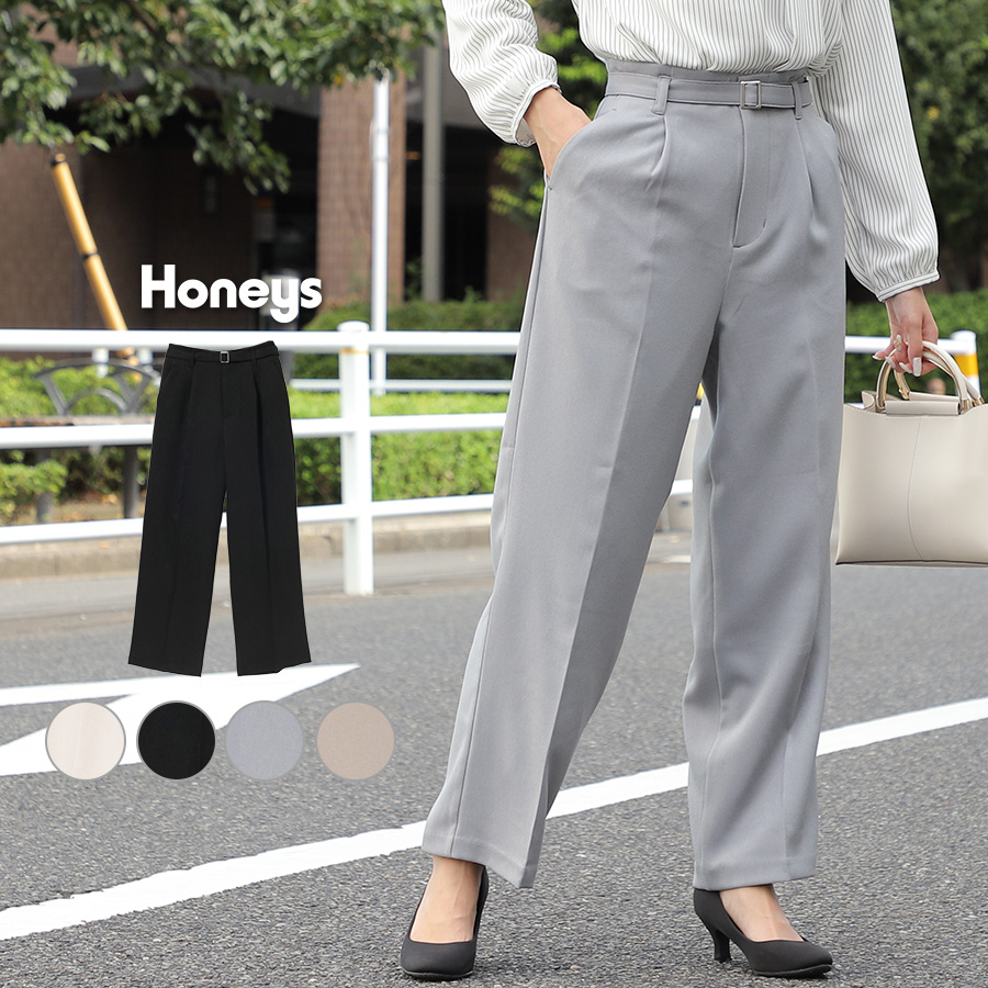 パンツ ストレートパンツ センタープレス[品番：HNSW0004730]｜Honeys（ハニーズ）のレディース ファッション通販｜SHOPLIST（ショップリスト）