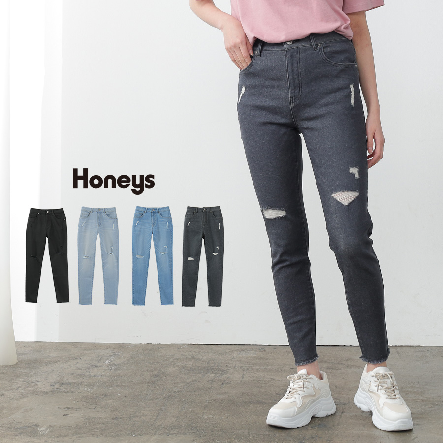 パンツ デニム スキニーパンツ[品番：HNSW0005453]｜Honeys（ハニーズ）のレディースファッション通販｜SHOPLIST（ショップリスト）