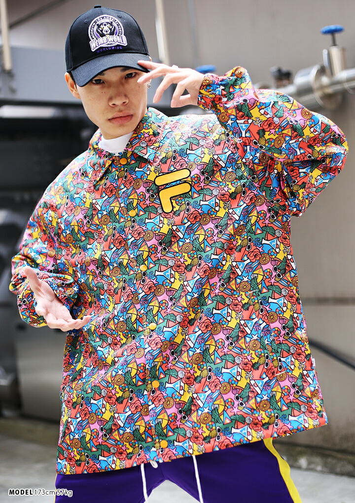 ナイロンジャケットフィラ FILA コーチジャケット[品番:HKHM0003707