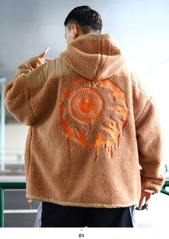 MISHKA NYC ミシカ ロングパーカー 刺繍 レイヤード