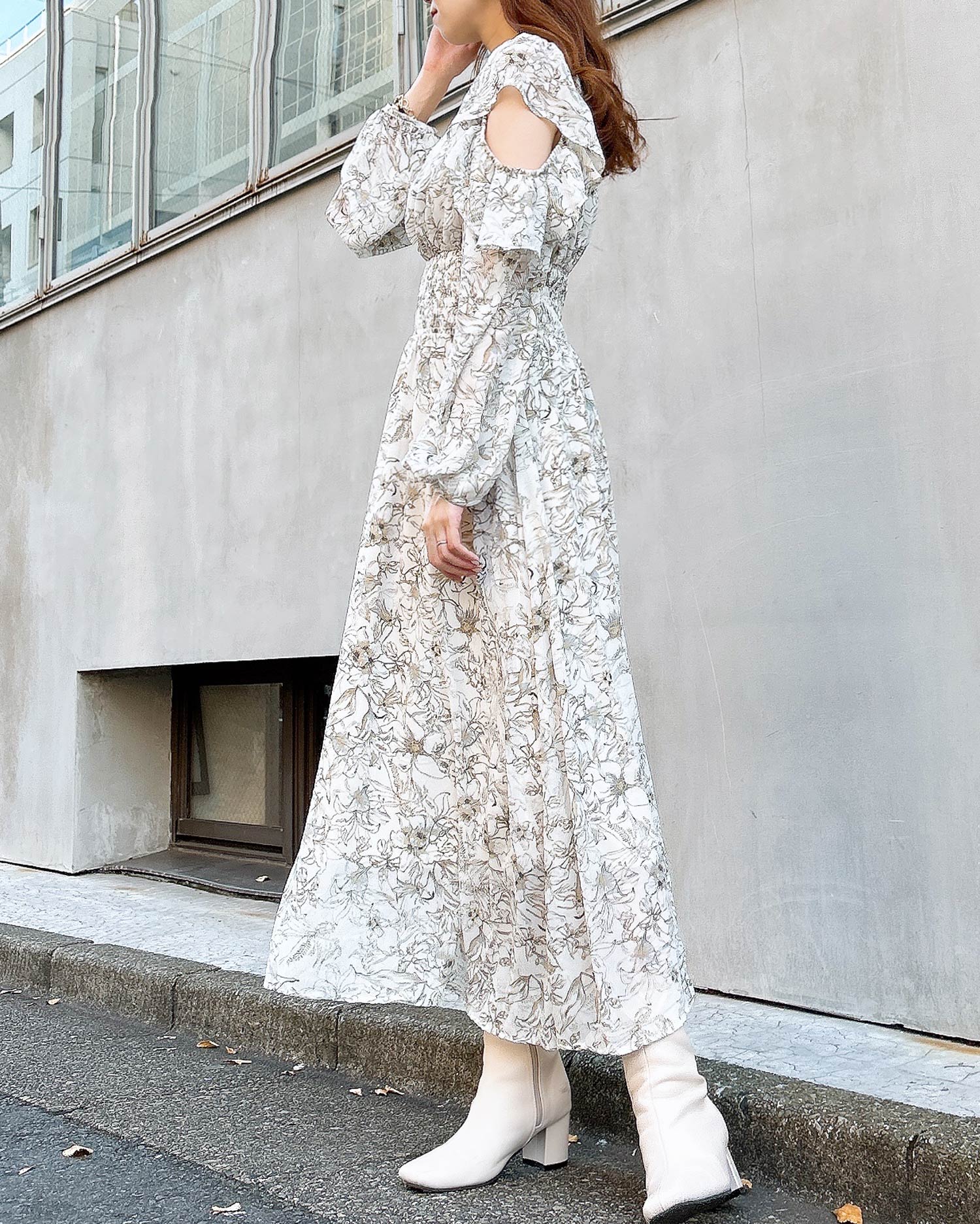 肩あきフリル花柄 Op 品番 Ingw Ingni イング のレディースファッション通販 毎日送料無料 Shoplist ショップリスト