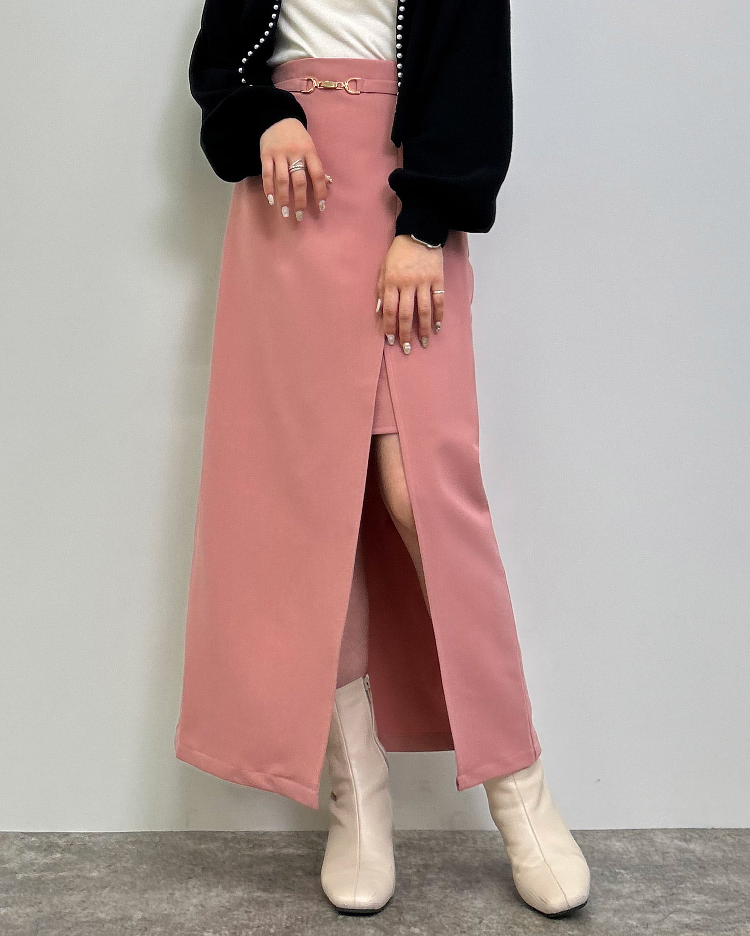 アイボリー】ビット付スリットナロー/SK[品番：INGW0009055]｜INGNI
