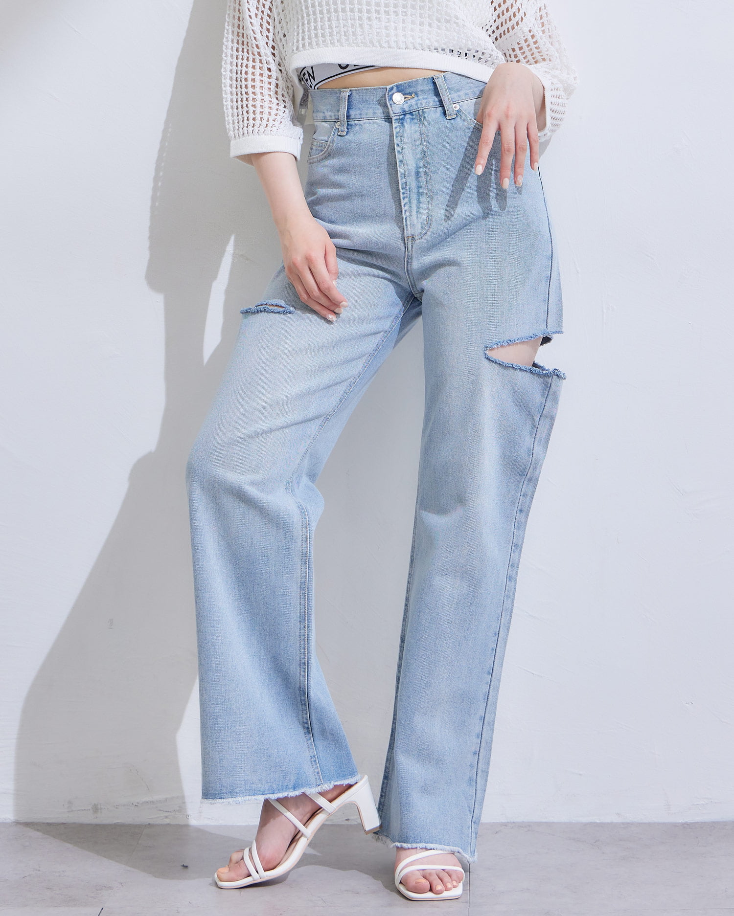 サイドスリットデニムパンツ[品番：INGW0009359]｜INGNI （イング）の