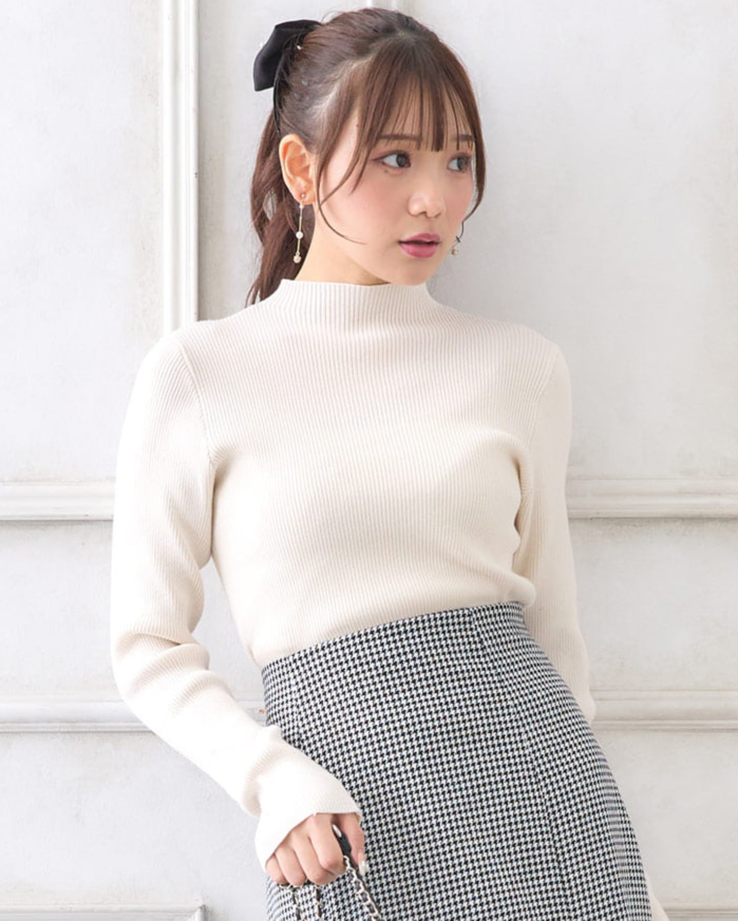12G袖金釦ニット[品番：INGW0009575]｜INGNI （イング）のレディース