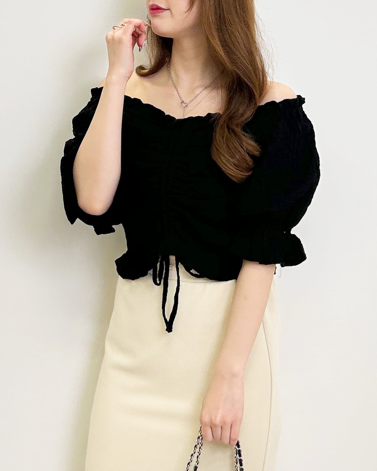 フロントギャザートップス[品番：INGW0009930]｜INGNI （イング）のレディースファッション通販｜SHOPLIST（ショップリスト）