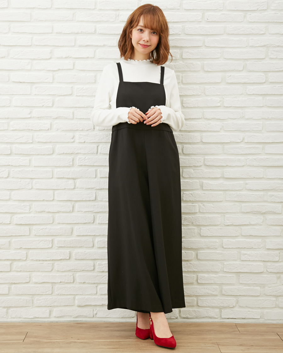 2017AW】ツイルワイドサロペット[品番：INGW0000638]｜INGNI （イング