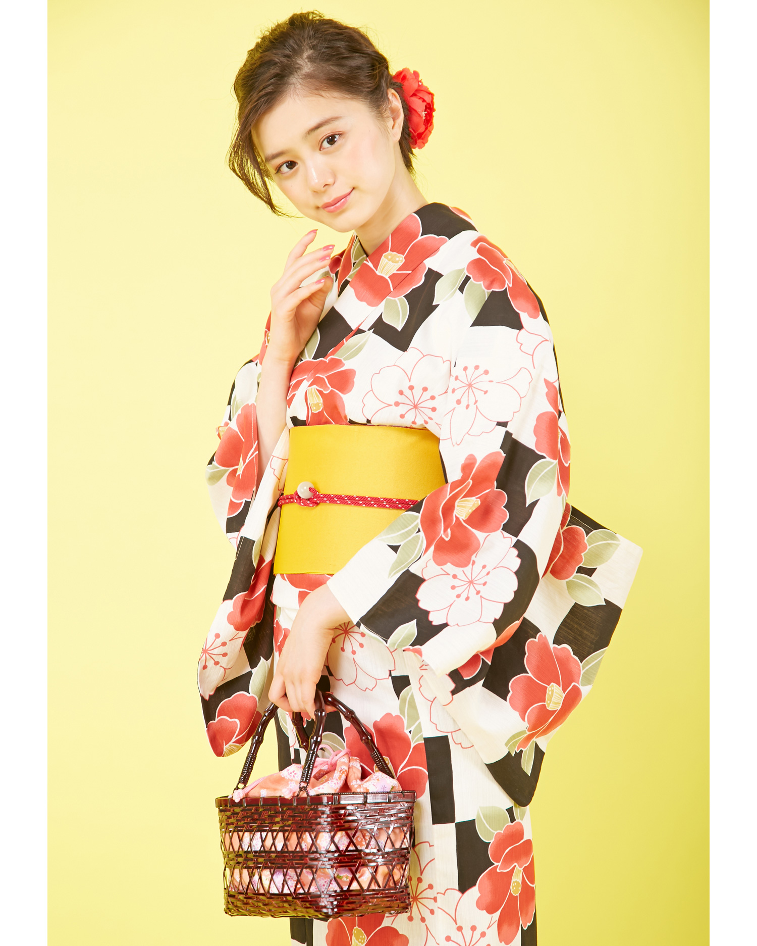 【1度のみ着用・クリーニング済】浴衣セット(帯)くすみ椿 1度のみ着用・クリーニング済】浴衣セット(帯)くすみ椿 浴衣 選べる帯