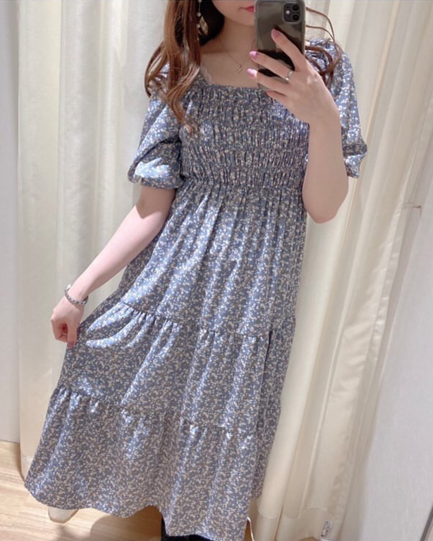 花柄シャーリングティアード Op 品番 Ingw Ingni イング のレディースファッション通販 Shoplist ショップリスト 花柄シャーリングティアード Op 品番 Ingw Ingni イング のレディースファッション通販 Shoplist ショップリスト