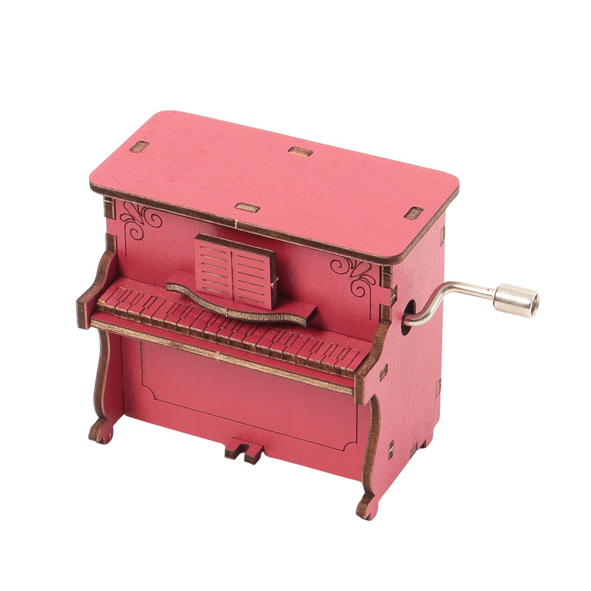 新品wonderful lifeのハンドメイドの木製オルゴール