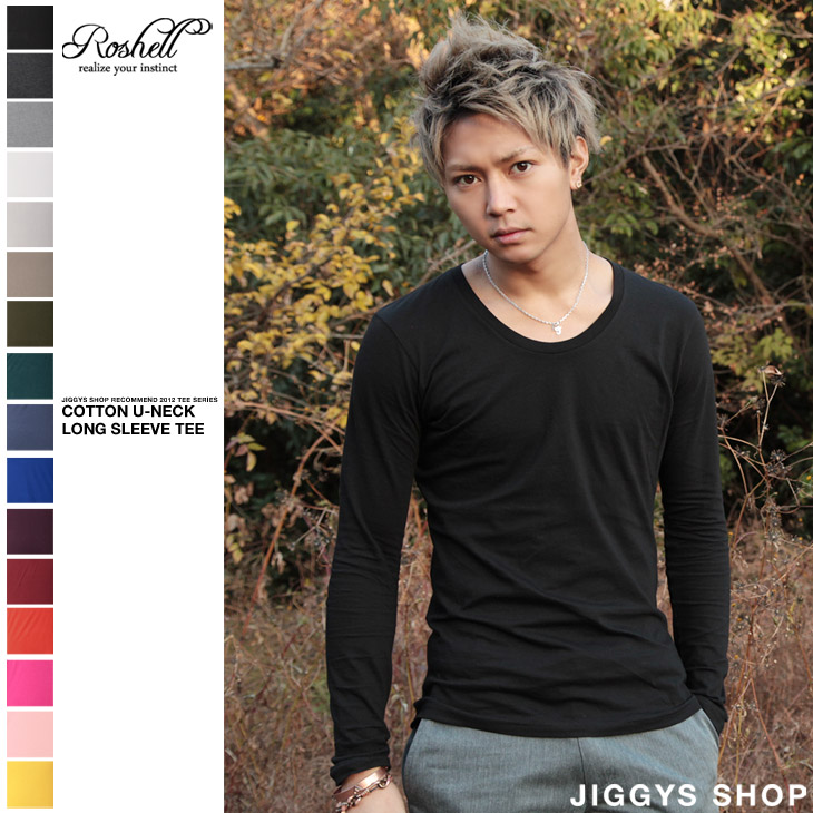 Roshell コットンuネックロンt お兄系 Men 品番 Jg Jiggys Shop ジギーズショップ のメンズファッション 通販 Shoplist ショップリスト