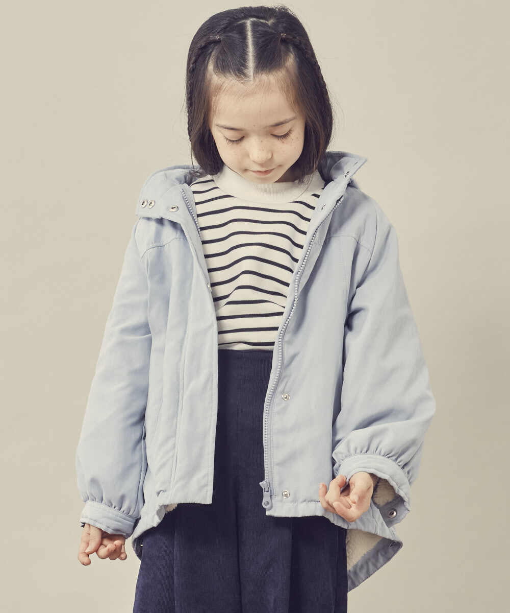 [100-130]【2WAY】裏ボアショートコート[品番：ITKW0007361]｜a.v.v【KIDS】（アーヴェヴェ）のキッズファッション通販｜SHOPLIST（ショップリスト）