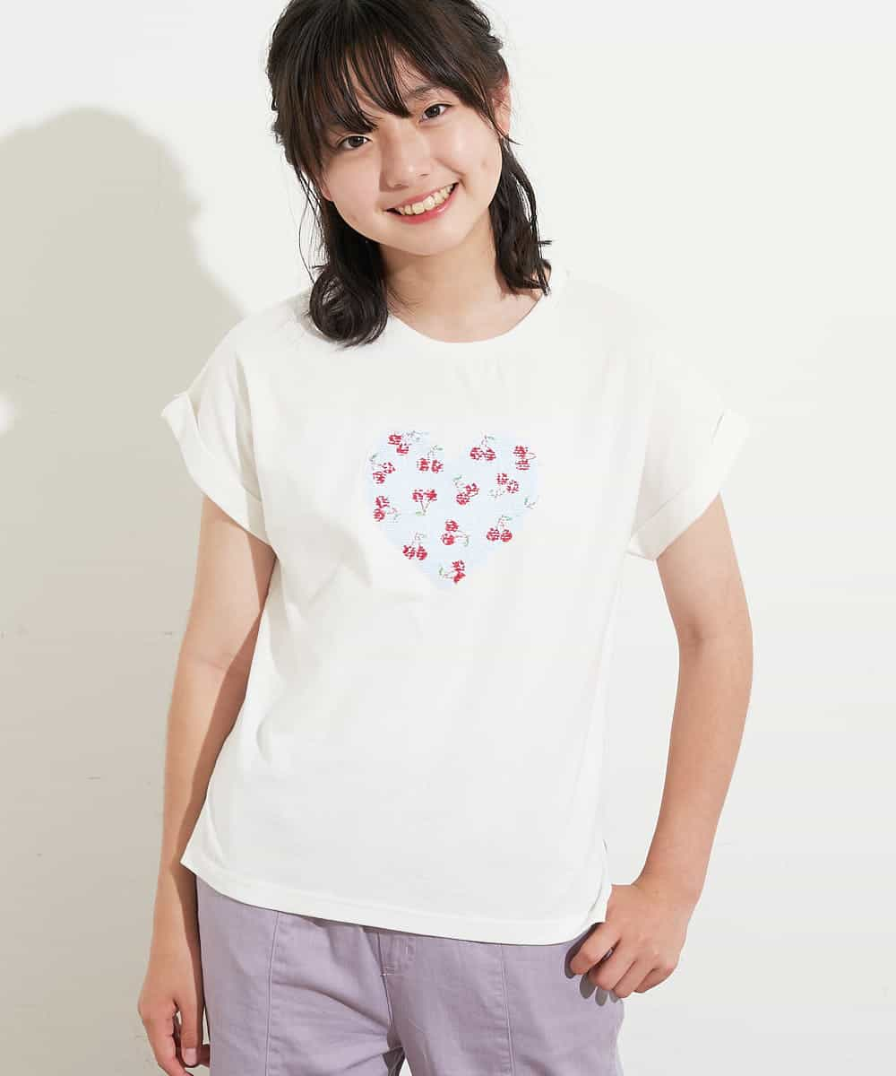 140-150]【接触冷感】リバーシブル スパンコールTシャツ[品番：ITKW0005152]｜a.v.v【KIDS】（アーヴェヴェ）のキッズ ファッション通販｜SHOPLIST（ショップリスト）