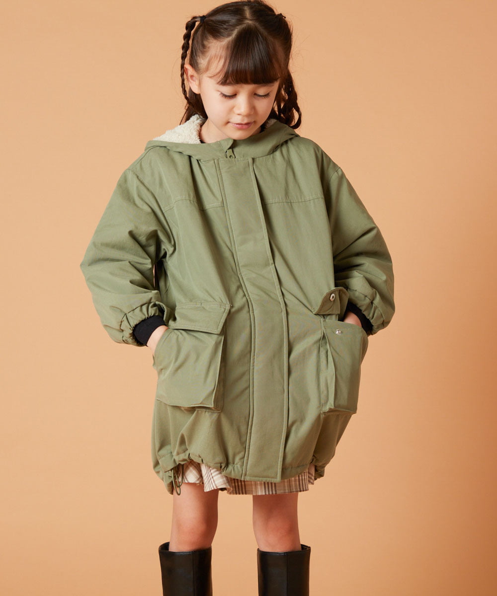 [100-130]裏ボアモッズコート[品番：ITKW0014030]｜a.v.v【KIDS】（アーヴェヴェ）のキッズファッション通販｜SHOPLIST（ショップリスト）