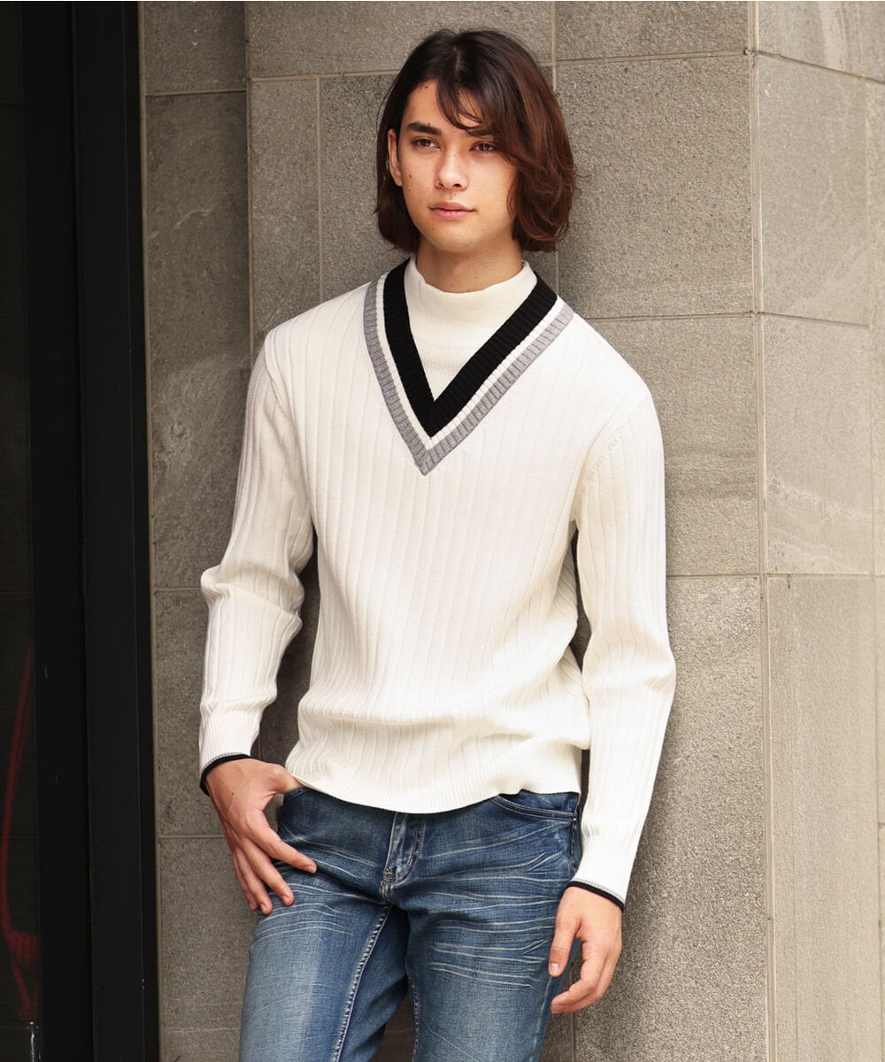 Mens FUDGE 掲載」モックネックニット[品番：ITKW0007042]｜MK MICHEL