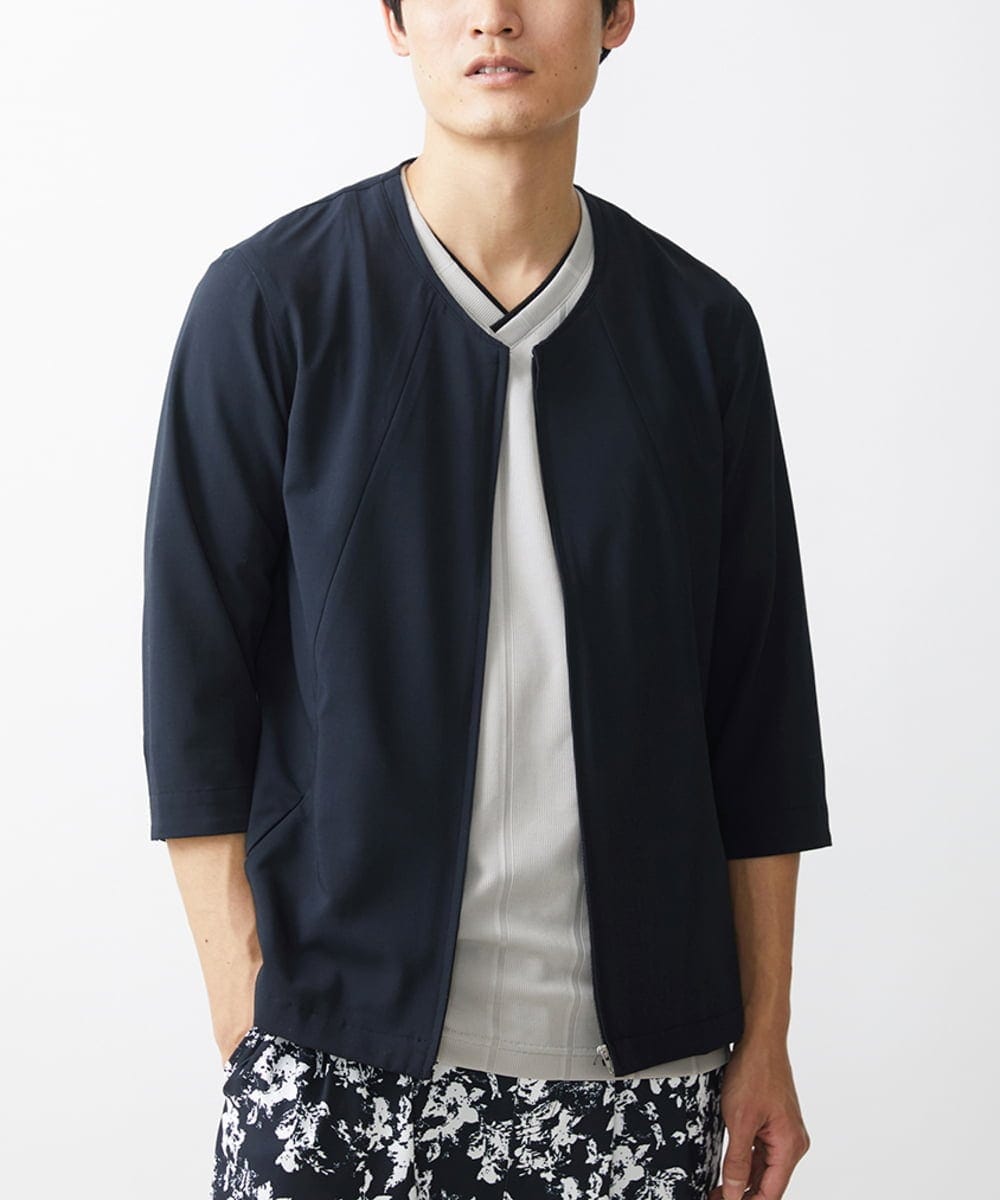 ノーカラーブルゾン[品番：ITKW0017224]｜MK MICHEL KLEIN homme  