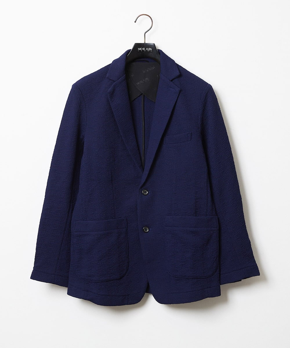 ブランドロゴ刺繍入りニットジャケット[品番：ITKW0016935]｜MICHEL  