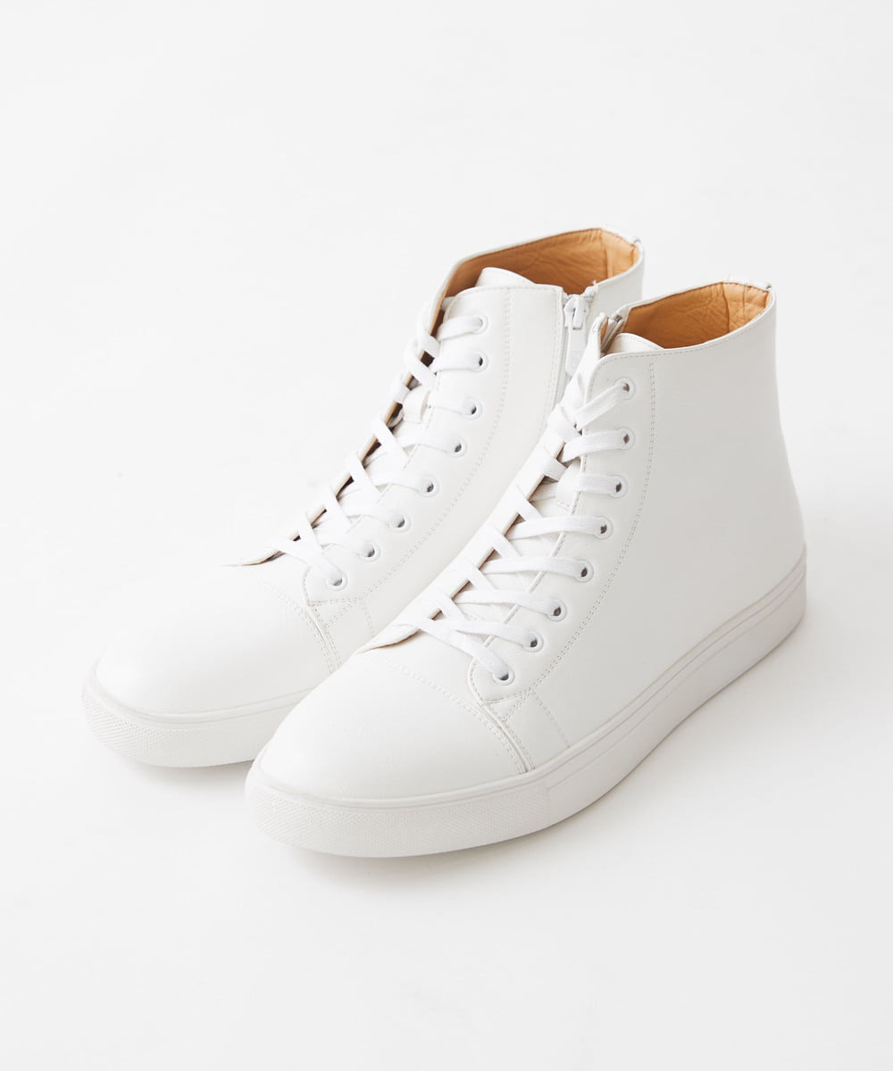 ハイカットレザータッチスニーカー[品番：ITKW0016908]｜MK MICHEL KLEIN  homme（エムケーミッシェルクランオム）のメンズファッション通販｜SHOPLIST（ショップリスト）