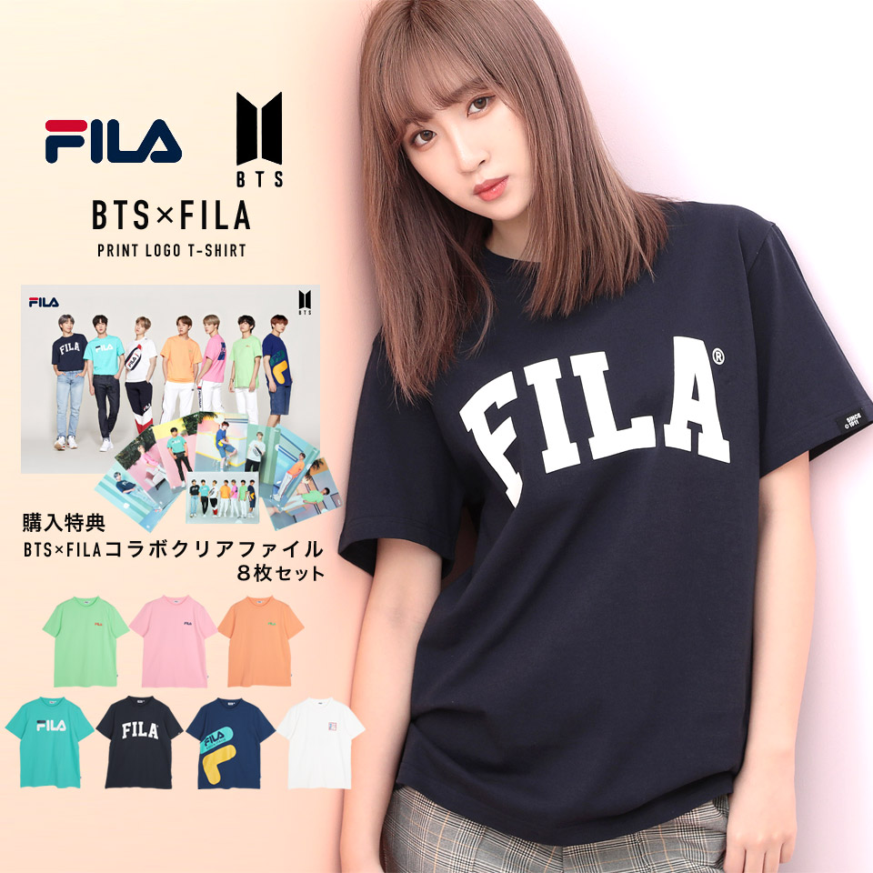 韓国 Tシャツ メンズ 服 Bts Fila Tシャツ 品番 Jg G O C ジーオーシー のメンズファッション通販 Shoplist ショップリスト