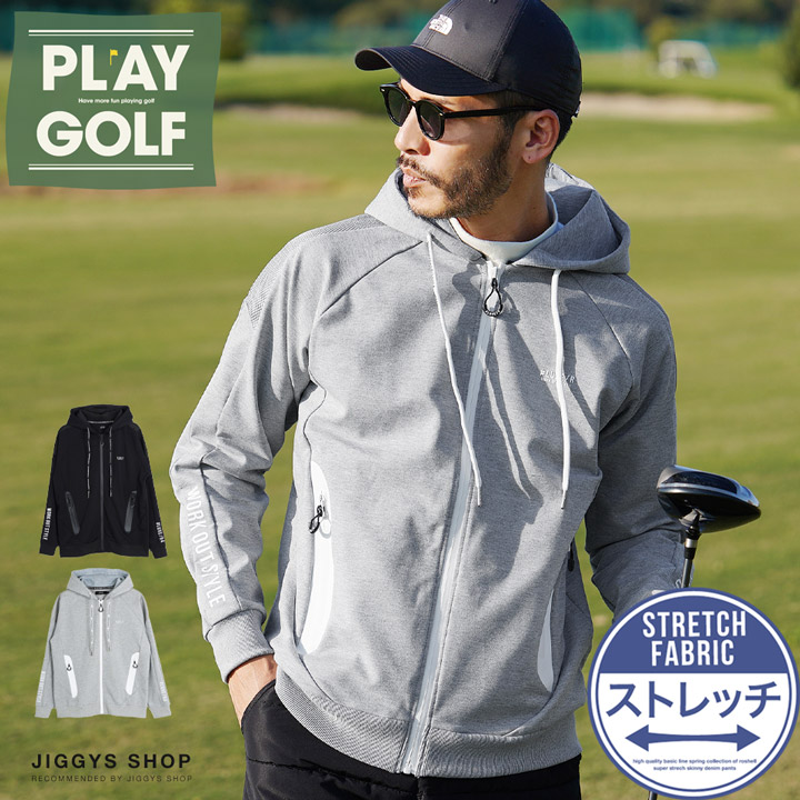 ◆ポンチ切り替えZIPパーカー◆GOLF ゴルフ ゴルフウェア[品番：JG000014152]｜JIGGYS  SHOP（ジギーズショップ）のメンズファッション通販｜SHOPLIST（ショップリスト）