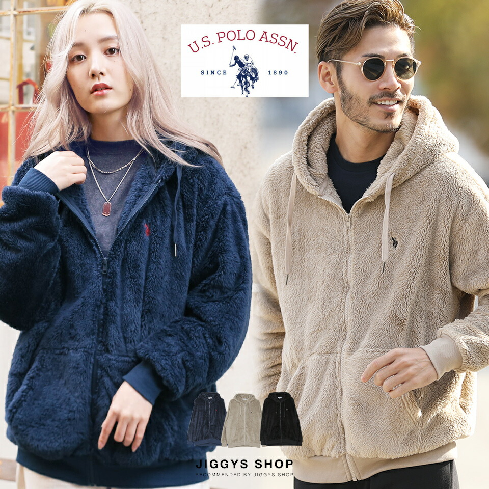 US.POLO ASSN. 別注ボアZIPパーカー[品番：JG000013013