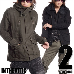 ◆in the atticボリュームフードヴィンテージショートモッズコート◆お兄系[品番：JG000000473]｜JIGGYS  SHOP（ジギーズショップ）のメンズファッション通販｜SHOPLIST（ショップリスト）