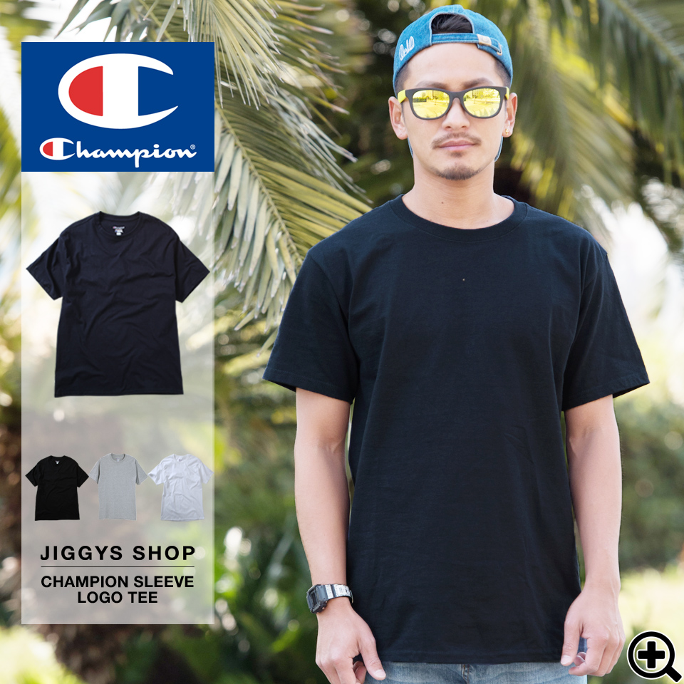 Champion 袖ロゴマーククルーネックtシャツ Tシャツ メンズ 品番 Jg Jiggys Shop ジギーズショップ の メンズファッション通販 Shoplist ショップリスト