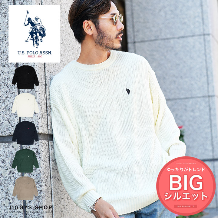 US.POLO ASSN.別注畔クルーニット [品番：JGSM0000042]｜jiggysshopselect（ジギーズショップセレクト）のメンズ ファッション通販｜SHOPLIST（ショップリスト）