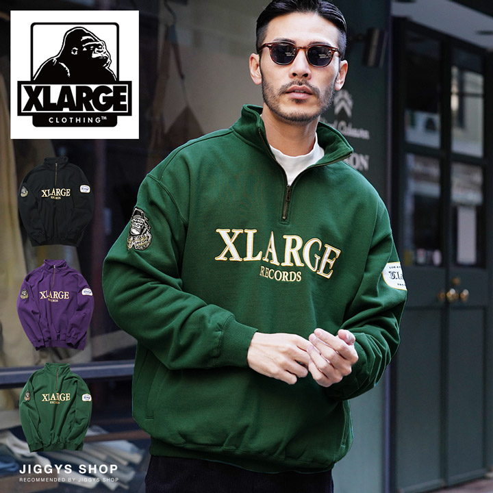 ◆XLARGE HALF  ZIP[品番：JGSM0000072]｜jiggysshopselect（ジギーズショップセレクト）のメンズファッション通販｜SHOPLIST（ショップリスト）
