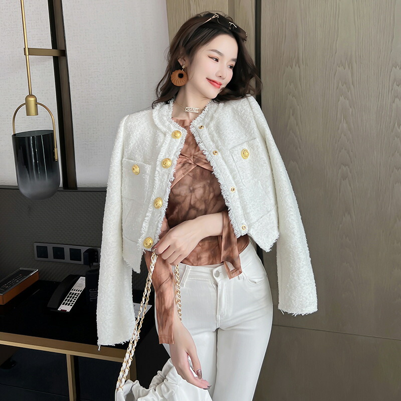 ショートジャケット 全2色 ツイードジャケット[品番：JSFW0011288]｜JS  FASHION（ジェーエスファッション）のレディースファッション通販｜SHOPLIST（ショップリスト）