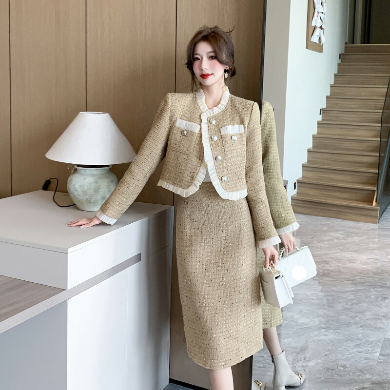 ツイード セットアップ 上下セット[品番：JSFW0012699]｜JS  FASHION（ジェーエスファッション）のレディースファッション通販｜SHOPLIST（ショップリスト）