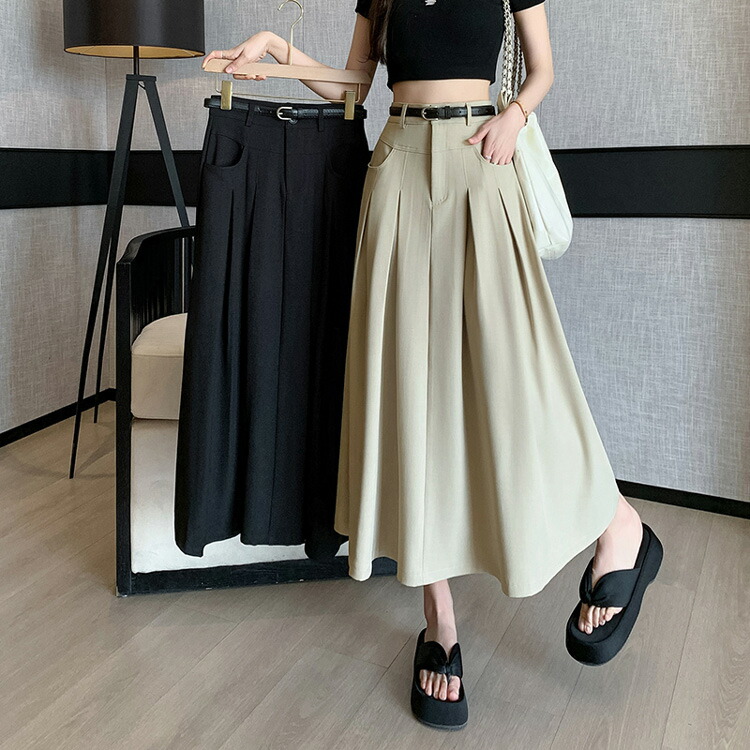 ロングスカート 全2色 プリーツスカート[品番：JSFW0013374]｜JS  FASHION（ジェーエスファッション）のレディースファッション通販｜SHOPLIST（ショップリスト）