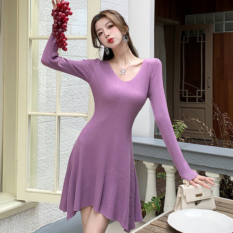 ニットワンピース Aライン 全6色[品番：JSFW0014088]｜JS  FASHION（ジェーエスファッション）のレディースファッション通販｜SHOPLIST（ショップリスト）