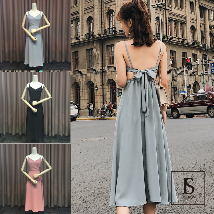リゾートワンピース 3色 バックリボン 品番 Jsfw Js Fashion ジェーエスファッション のレディースファッション通販 Shoplist ショップリスト