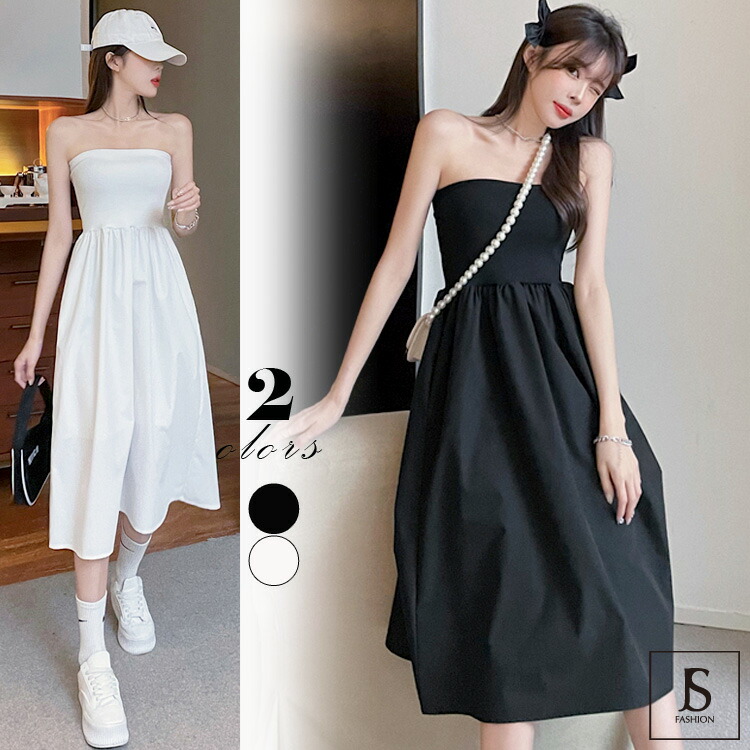 ベアトップ ワンピース フレアワンピ[品番：JSFW0010302]｜JS  FASHION（ジェーエスファッション）のレディースファッション通販｜SHOPLIST（ショップリスト）
