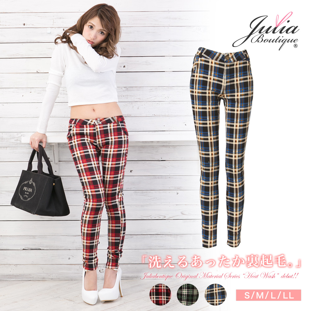 15春夏 チェック柄美脚スキニーパンツ 品番 Ba Julia Boutique ジュリアブティック のレディースファッション通販 Shoplist ショップリスト