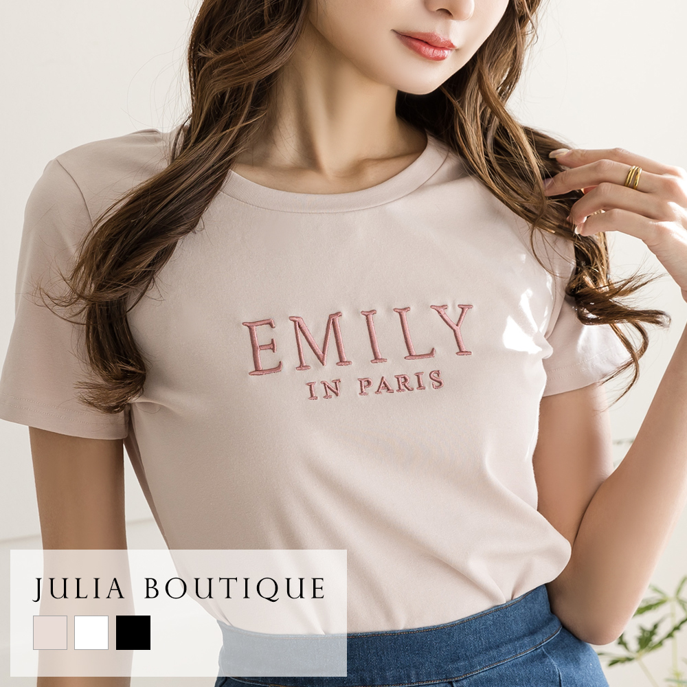 口コミ・レビュー｜EMILY刺繍ロゴデザインTシャツ [22044 トップス