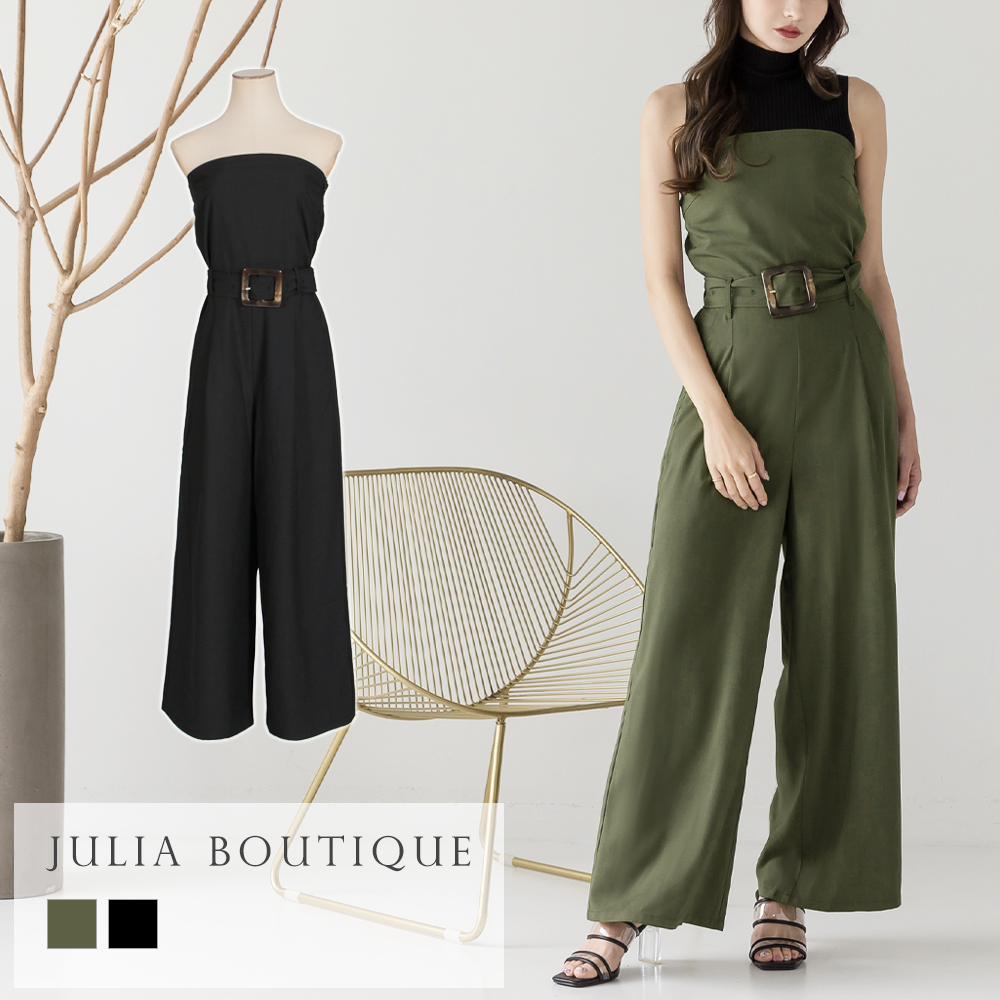 ベルト付きベアトップオールインワン [品番：BA000005229]｜JULIA  BOUTIQUE（ジュリアブティック）のレディースファッション通販｜SHOPLIST（ショップリスト）