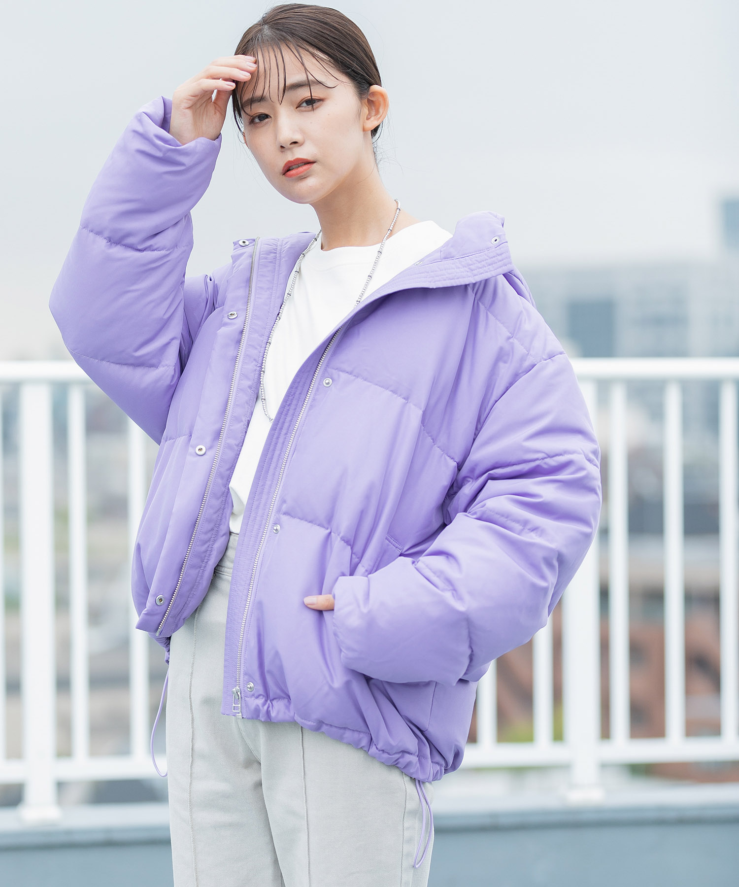 〖オーバーサイズ〗 THE NORTH FACE ダウンコート　フェザー混　無地