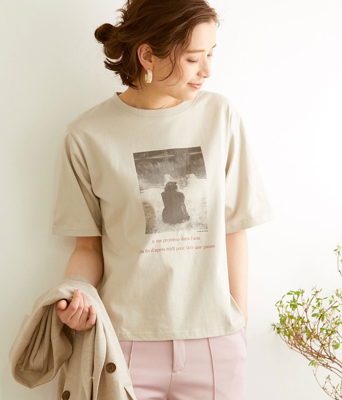 オーガニックコットンアソートフォトプリントTシャツ[品番