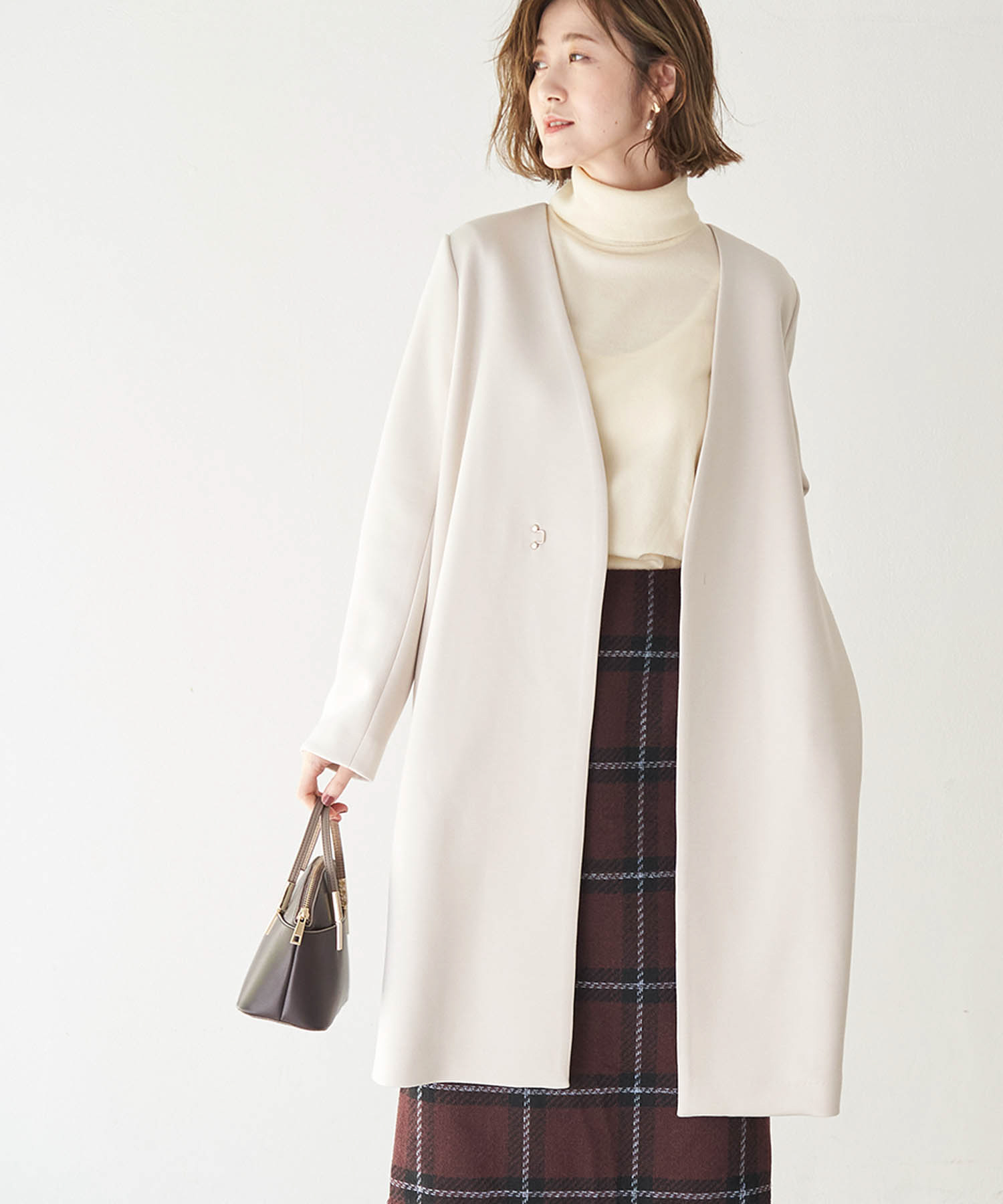 COMPAGNIA ITALIANA】新品 乳臭く コート L ジャケット ベルテッド
